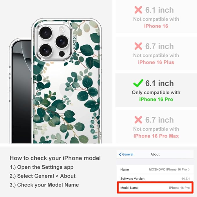 MOSNOVO Case for iPhone 16 Pro - Image 2