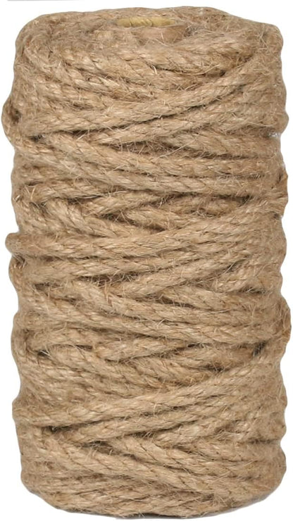 PerkHomy Jute Twine String 6mm Natural Thin Ribbon by PerkHomy