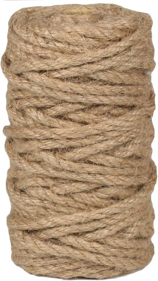 PerkHomy Jute Twine String 6mm Natural Thin Ribbon by PerkHomy