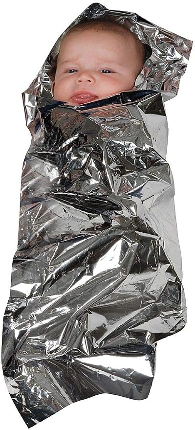 MABIS Sterile Foil Baby Bunting Emergency Heat-Conserving Baby Blanket by Mabis