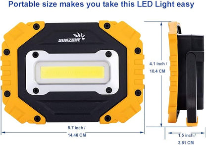 Sunzone Portable LED Work Light, AA Battery Powered Flood Lights, Super Bright - Image 5