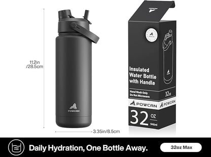 POWCAN 32 oz Insulated Water Bottle - Image 6