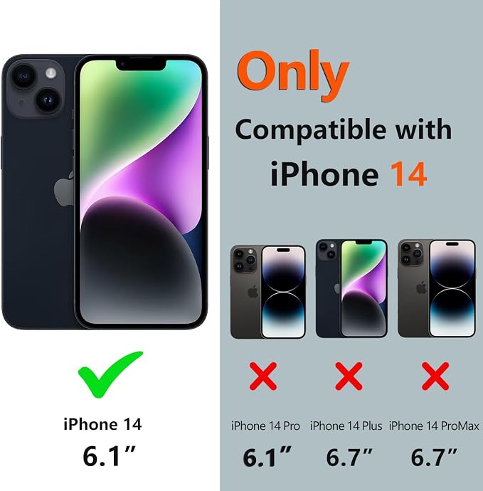 for iPhone 14 Case Waterproof, Full-Body Hard Case Built-in - Image 2