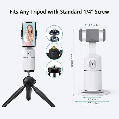 camrola Auto Face Tracking Phone Holder, No App Required, 360° Rotation Face - Image 6