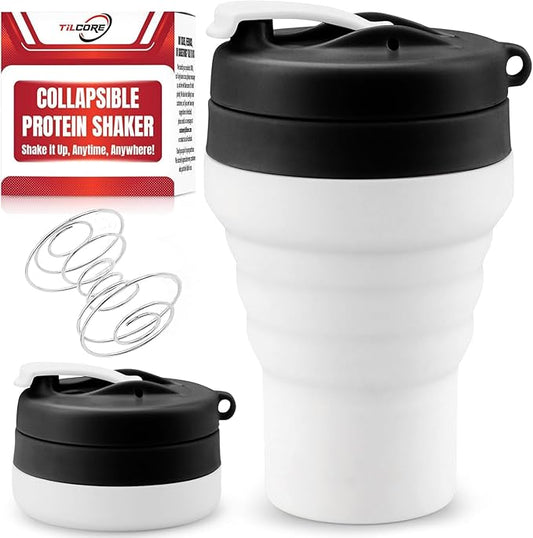 Protein Shaker Bottle Collapsible by Unknown