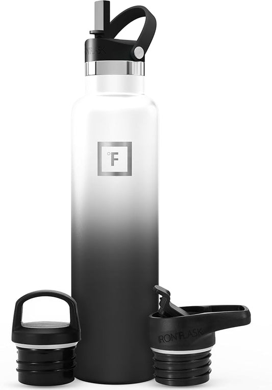 IRON °FLASK Camping & Hiking Hydration Flask - 24 oz Day & Night by IronFlask