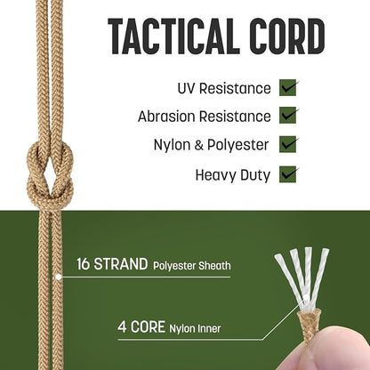 2.4mm Paracord 275LBS 100FT Rope Cord - Image 3