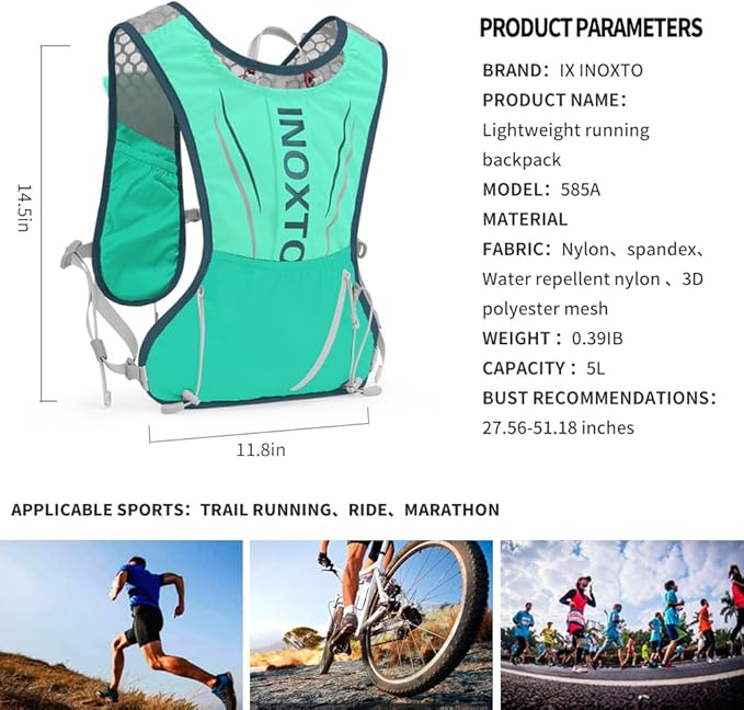IX INOXTO Running Hydration Vest - Image 2