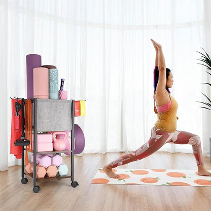 Yoga Mat Storage Rack Home Gym Equipment Workout Equipment Organizer Yoga Mat - Image 6