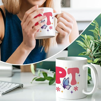 RZHV In My PT Era 11 Oz Novelty Mug, Cute Butterfly Office Ceramic Mug Gifts - Image 4