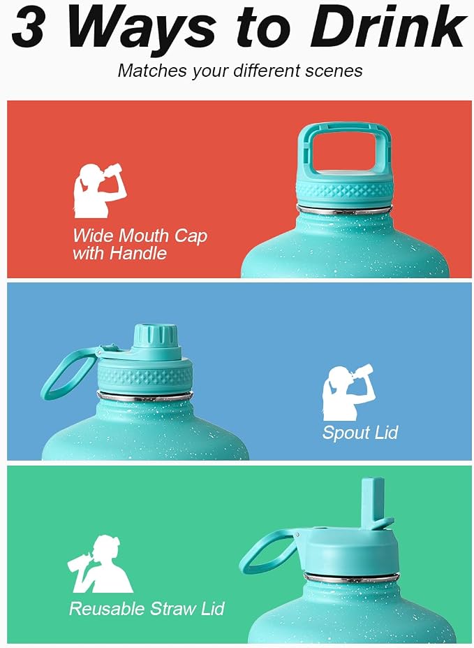 Coolflask 128 oz Gallon Water Bottle Insulated - Image 5