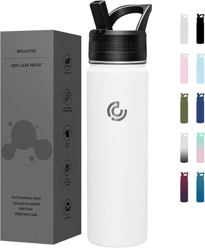 COKTIK 22oz Sports Water Bottle, Stainless Steel Water Bottle by coktik