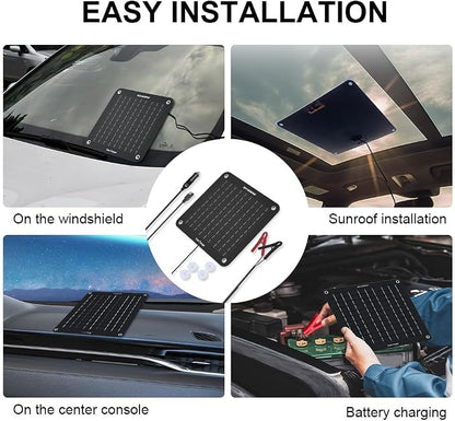 ECO-WORTHY 10W Solar Car Battery Charger Maintainer 12V Waterproof Portable - Image 8