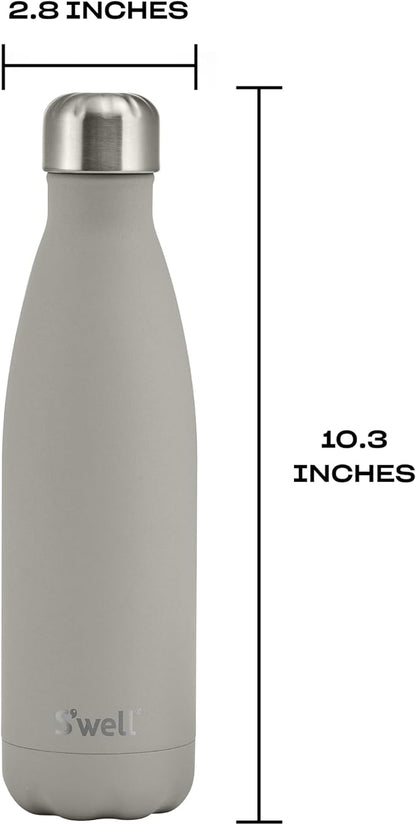 S'well Stainless Steel Water Bottle, Lunar Grey, Triple Layered Vacuum - Image 4