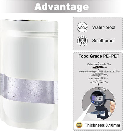 5.5"x7.8" 120pcs Mylar Bags for Food Storage, Smell Proof Bag - Image 5