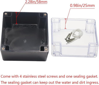 Project Box IP65 Waterproof Junction Box ABS Plastic Black Electrical Boxes DIY - Image 4