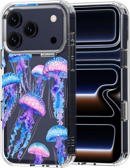 MOSNOVO for iPhone 17 Pro Case, Shockproof Military-Grade Protection 6.6ft Drop by Mosnovo
