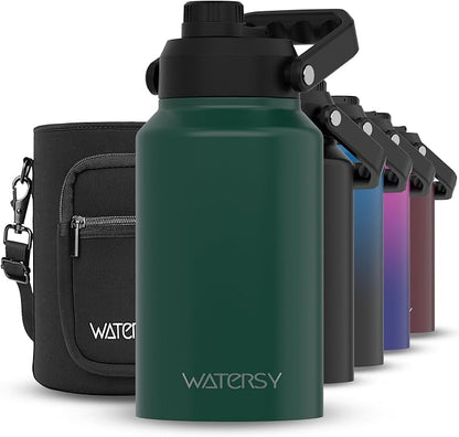 WATERSY 2/3 Gallon Water Bottle Insulated, BPA Free&Leak Proof, 87oz Stainless by Watersy