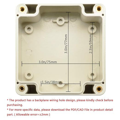 LeMotech ABS Plastic Junction Box Dustproof Waterproof IP65 Electrical - Image 5