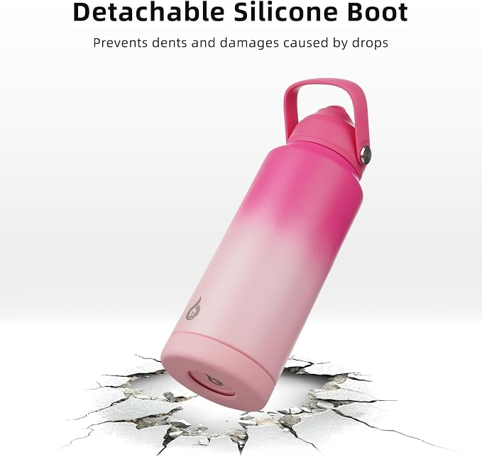 BJPKPK Water Bottle with Straw Lid, 32oz Vacuum Insulated Water Bottles - Image 4