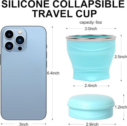 Collapsible Travel Cup with Lid - Image 3