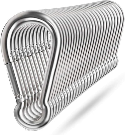 Spring Snap Hooks, 304 Stainless Steel Metal Clip Heavy Duty Rope Connector by Ekunbuy
