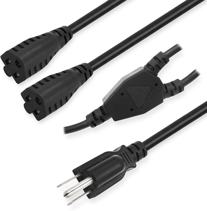 KUNCAN Power Cord Extension Y Splitter - Image 2