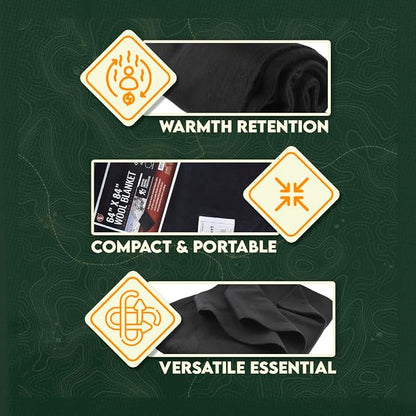 SE Black 64" x 84" 4-lb. Warm Blanket - Image 3