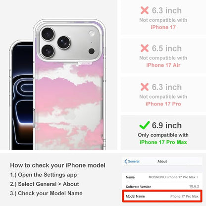 MOSNOVO for iPhone 17 Pro Max Case, Shockproof Military-Grade Protection 6.6ft - Image 2