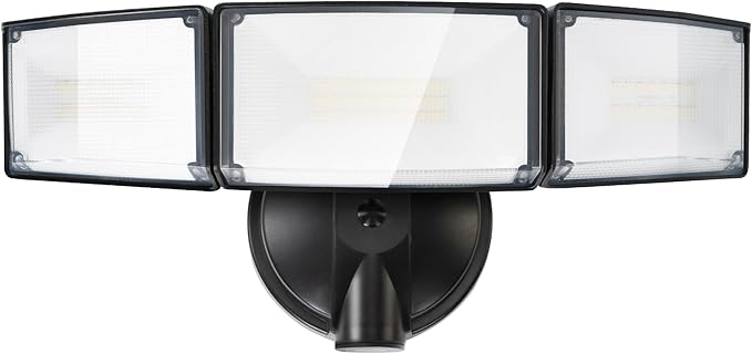 LUTEC 75W 8000LM Dusk to Dawn Outdoor Lighting, LED Flood Light Outdoor by LUTEC