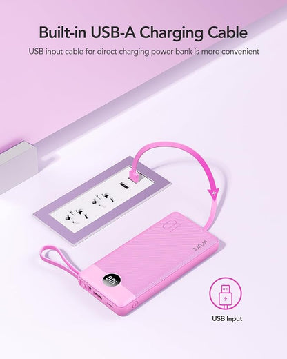 VRURC Portable Charger 10000mAh, Travel Essentials Battery Pack, 5 Output 2 - Image 3