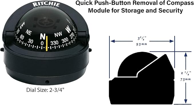 S-53 Ritchie Navigation Explorer Compass 2 3/4-Inch Dial - Image 2