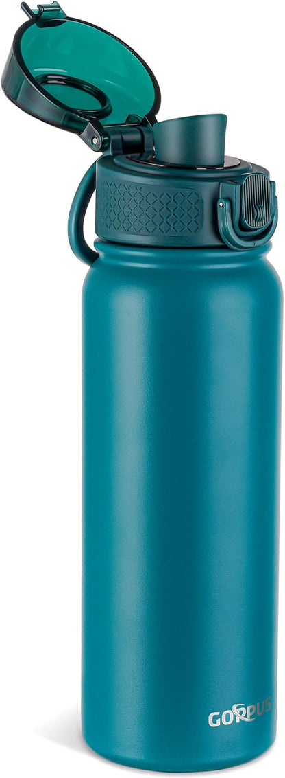 GOPPUS Insulated water bottle 20 oz Stainless Steel Water Bottle BPA-Free by GOPPUS