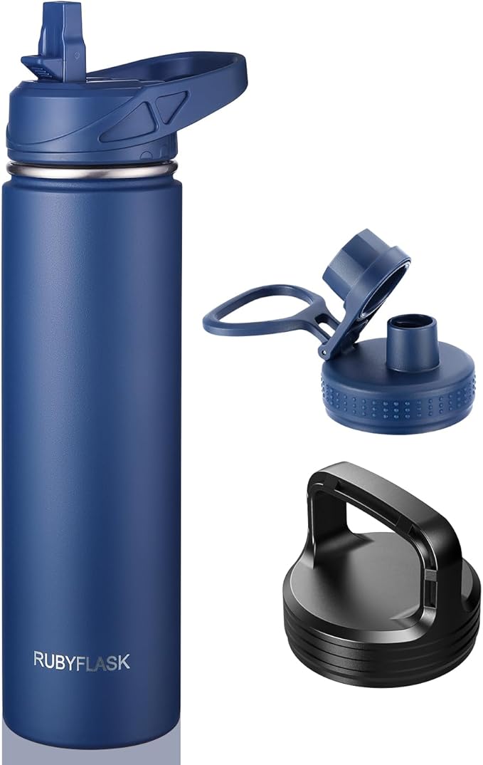 RUBYFLASK 24oz Insulated Water Bottle by RUBYFLASK
