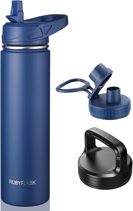 RUBYFLASK 24oz Insulated Water Bottle by RUBYFLASK