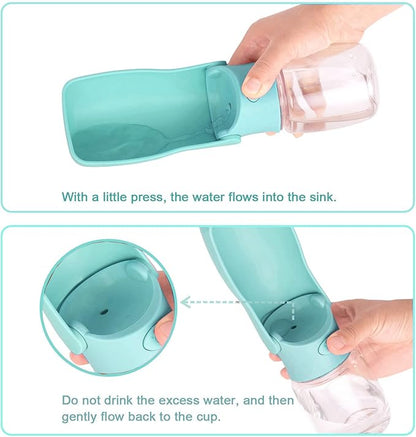Portable Dog Water Bottle, Foldable Dog Water Bottle Leak Proof Dispenser - Image 4