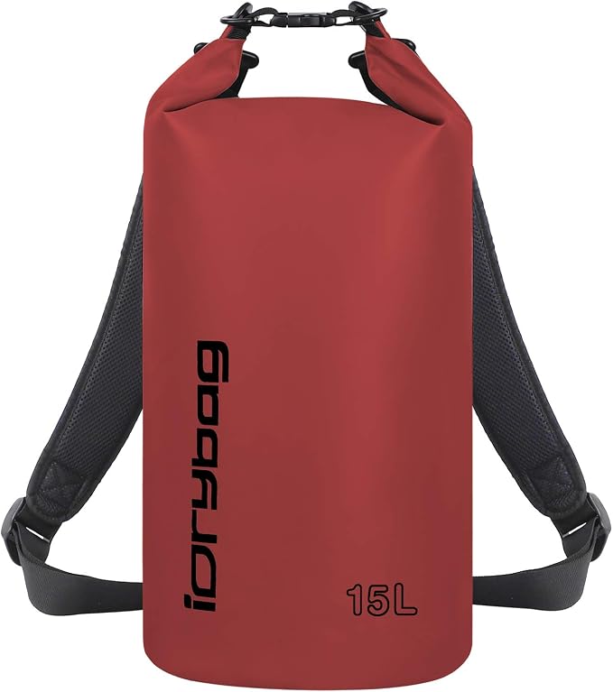 IDRYBAG Dry Bag for Kayaking Waterproof 2L/5L/10L/15L/20L, Small Dry Sack by iDrybag+