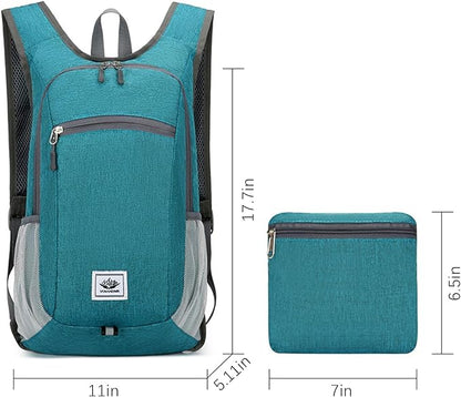 DOJUNS Hiking Backpack 15L Small Travel Backpack Lightweight Foldable Daypack - Image 6