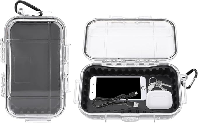 Waterproof Dry Box Protective Case, IP67 Water Resistant Portable Micro Case by Yulatik