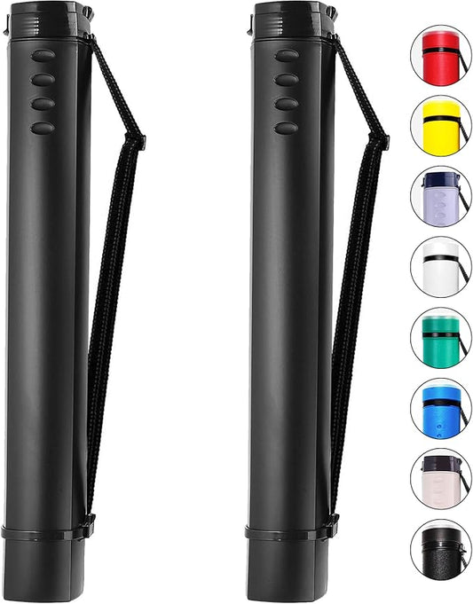 2-Pack Extendable Poster Tubes Expand from 24.5” to 40” by CalPalmy