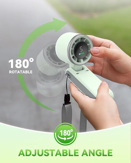 PlayHot Portable Handheld Turbo Fan, 5 Gear Wind, Battery Operated, 3 IN 1 Hand - Image 8