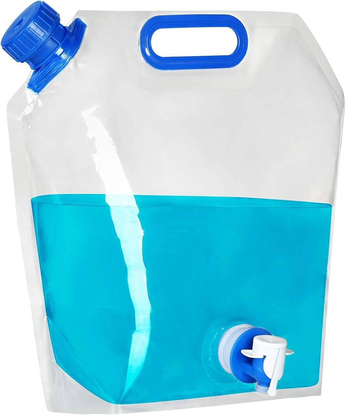 Collapsible Water Container, BPA Free Food Grade Clear Plastic Water Jug by UYGHHK