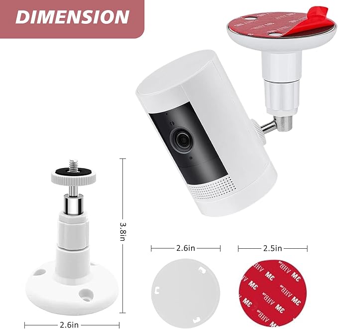 2 Pack Wall Mount Kit, VHB Adhesive or Screw, No Drill, Compatible - Image 6