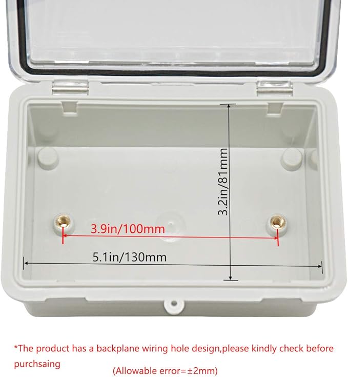 Zulkit Junction Box ABS Plastic Dustproof Waterproof IP65 Electrical Boxes - Image 5