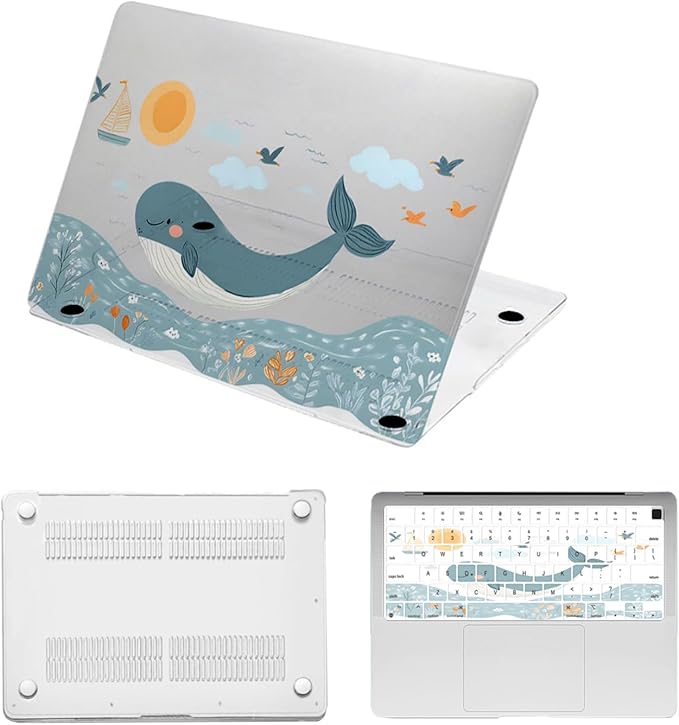 Case Cover for New MacBook Air 15 inch M4 M3 M2 2025 2024 2023 Release by Unknown