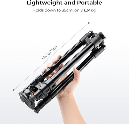K&F CONCEPT 64 inch/163 cm Camera Tripod, Lightweight Travel Outdoor DSLR - Image 3