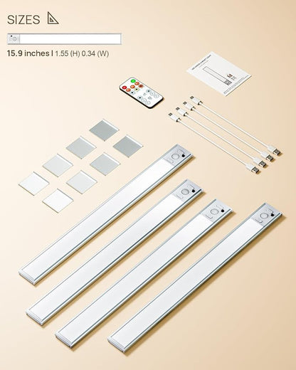 16inch Under Cabinet Lights, LED Motion Sensor Light Indoor, 4000mAh - Image 9