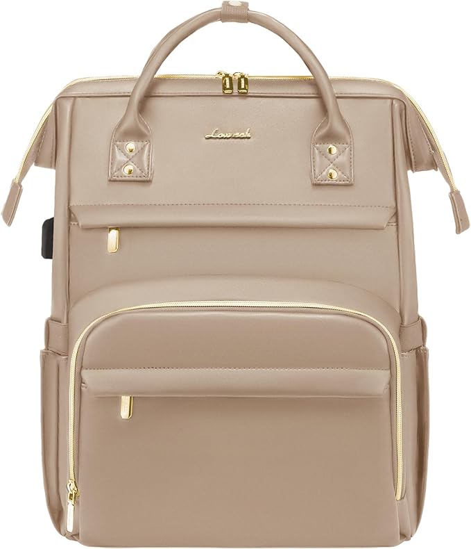 LOVEVOOK Leather Laptop Backpack by LOVEVOOK