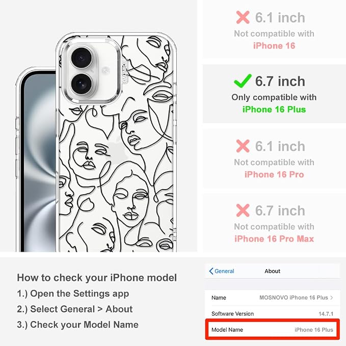 MOSNOVO Case for iPhone 16 Plus - Image 2