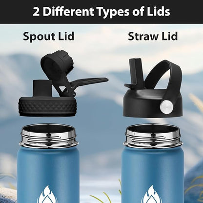 SENDESTAR Water Bottle 32oz Double Wall Vacuum Insulated Leak Proof Stainless - Image 2